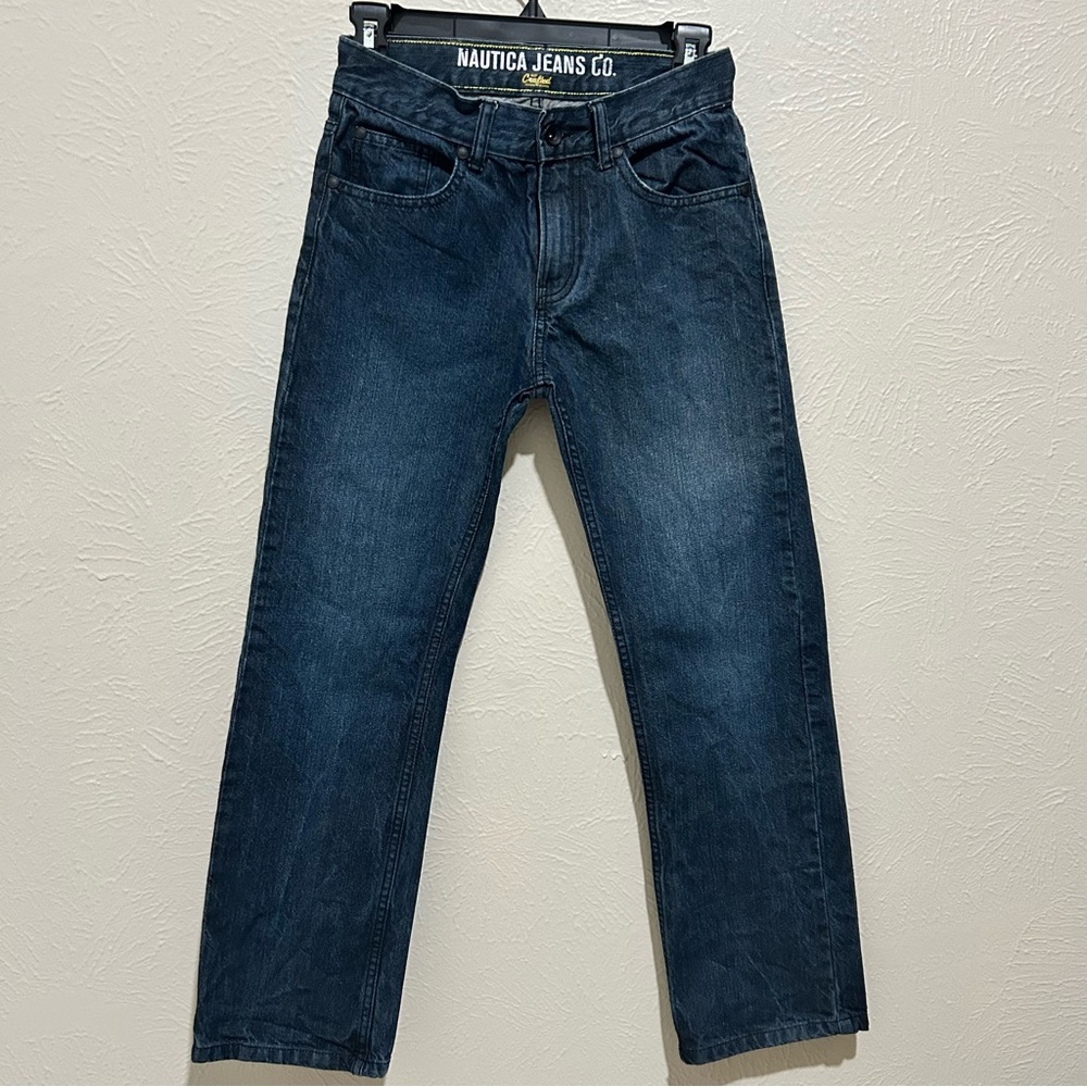 Nautica Youth Boy's Classic Dark Blue Straight Jeans 12